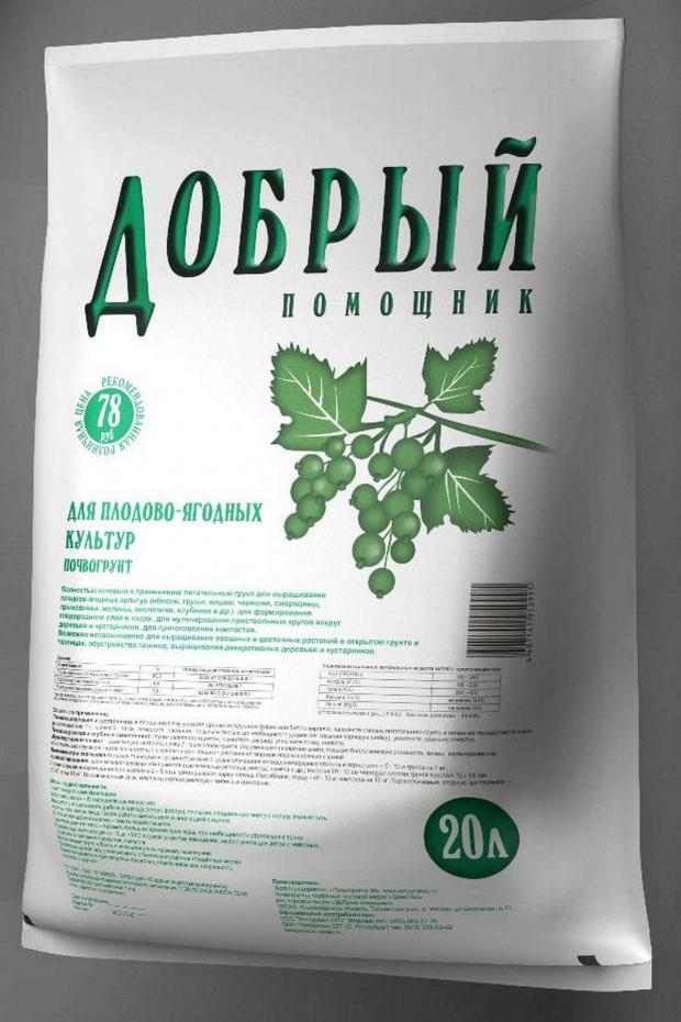 

Грунт для плодовых и ягодных культур «Добрый помощник», 20 л