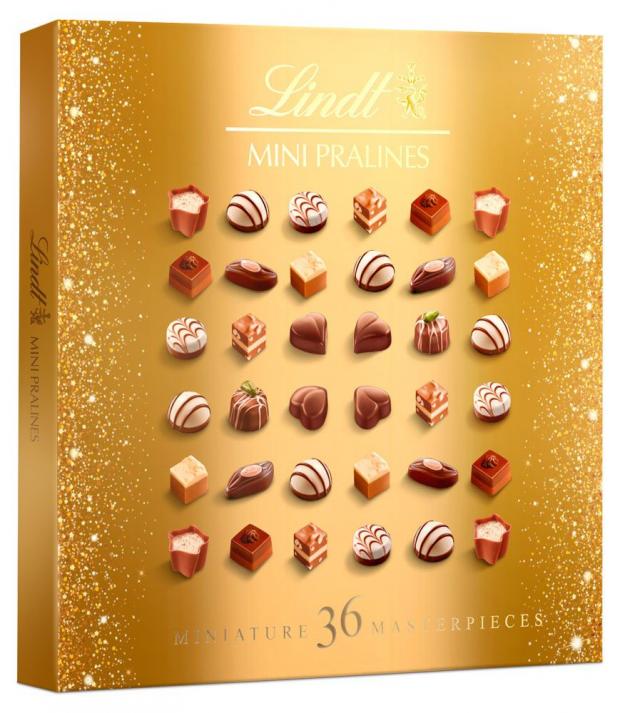 

Набор конфет Lindt MINI PRALINES XL Gold, 180 г