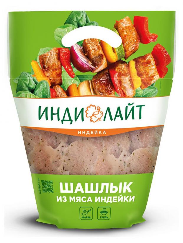 

Шашлык из мяса индейки «Индилайт» охлажденный (1,4 - 1,7 кг), 1 упаковка ~ 1,5 кг