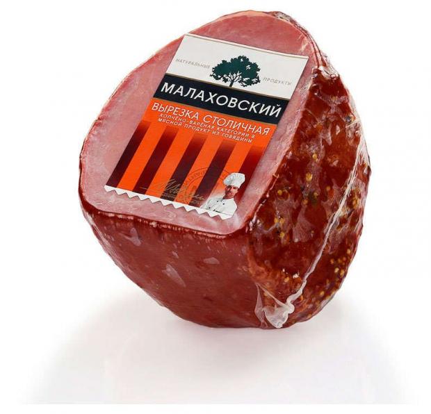 

Вырезка копчено-вареная «Малаховский мясокомбинат» Столичная говяжья (0,3-0,6 кг) , 1 упаковка ~ 0,4 кг