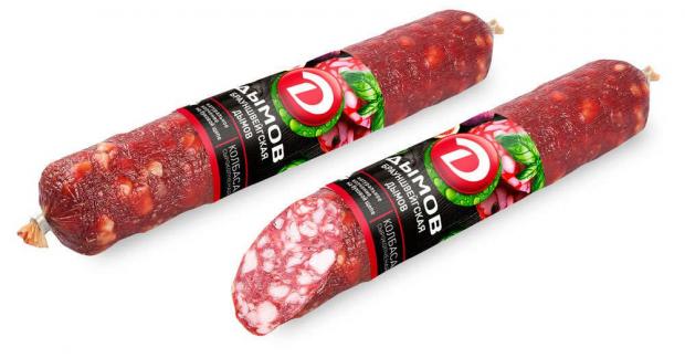 Колбаса сырокопченая Дымов Брауншвейгская полусухая 02-05 кг 1 упаковка 03 кг 1453₽