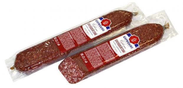 Колбаса сырокопченая Царицыно Брауншвейгский 04-07 кг 1 упаковка 05 кг 816₽