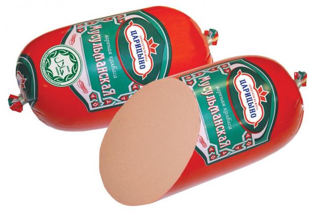 Колбаса вареная Царицыно Мусульманская Халяль 09-15 кг 1 упаковка 13 кг 296₽