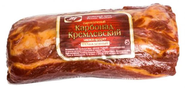 

Карбонад сырокопченый «Донские Традиции» Кремлевский (0,2-0,5 кг) , 1 упаковка ~ 0,3 кг