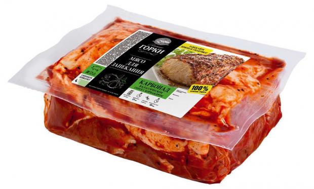 Карбонад свиной «Ближние Горки» для запекания охлажденный (0,9-1,3 кг), 1 упаковка ~ 1,1 кг