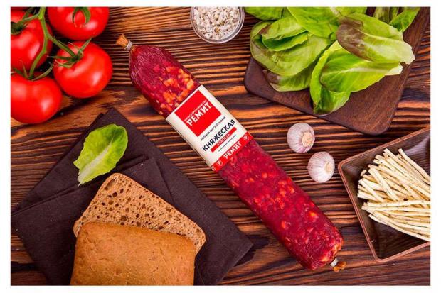 Колбаса сырокопченая Ремит Княжеская Трапеза 06-1 кг 1 упаковка 08 кг 1204₽