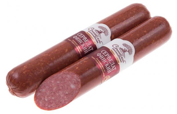 

Сервелат варено-копченый «Сочинский мясокомбинат» Финский (0,6-1 кг), 1 упаковка ~ 0,8 кг