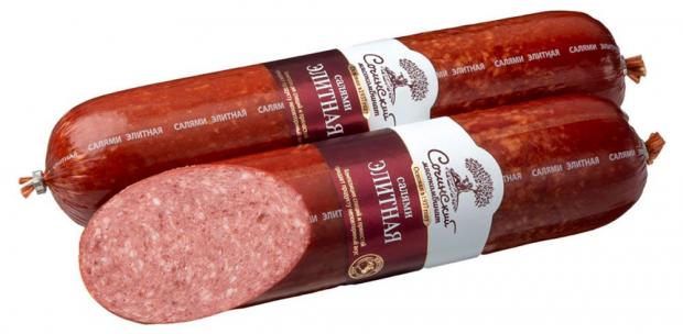 

Салями варено-копченая «Сочинский мясокомбинат» Элитная (0,6-1 кг), 1 упаковка ~ 0,8 кг