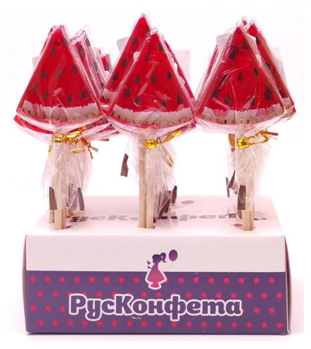 Леденец на палочке РусКонфета Арбузик литой вес 19₽