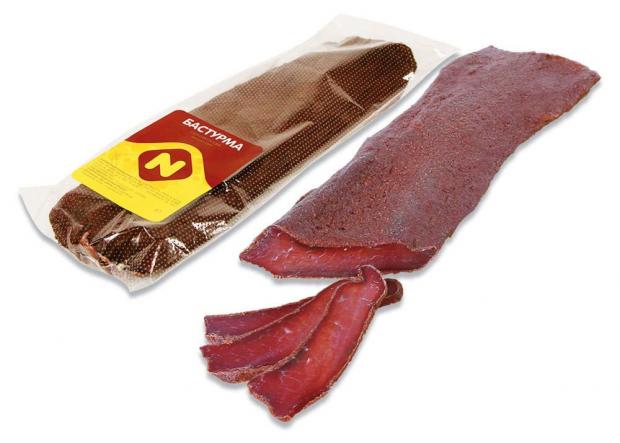 Бастурма сырокопченая Останкино 03-06 кг 1 упаковка 04 кг 1640₽