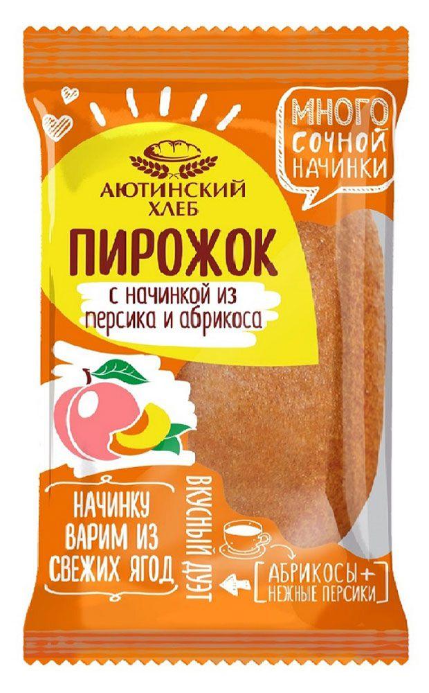 

Пирожок сдобный «Аютинский хлеб» с персиком и абрикосом, 70 г