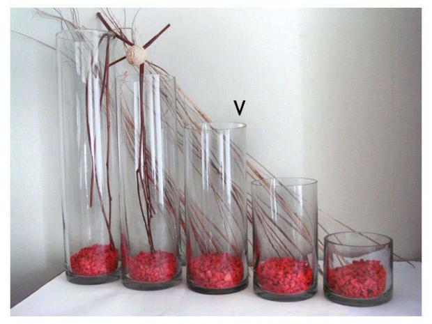 Ваза-цилиндр ЭВИС Иберетта стеклянная прозрачная 12x30 см 396₽