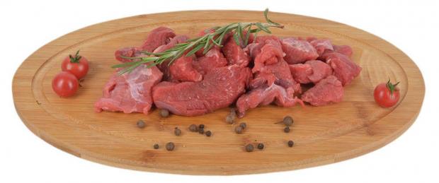 Гуляш АШАН говяжий охлаждённый 03-06 кг 1 упаковка 04 кг 586₽