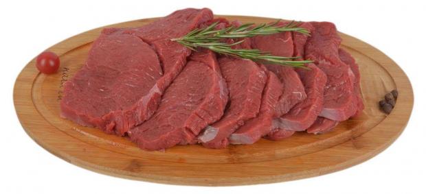 Бифштекс говяжий АШАН охлаждённый 07-1 кг 1 упаковка  08 кг 708₽