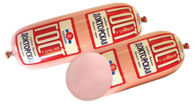 Колбаса вареная Царицыно Докторская ГОСТ 09-15 кг 1 упаковка 13 кг 308₽