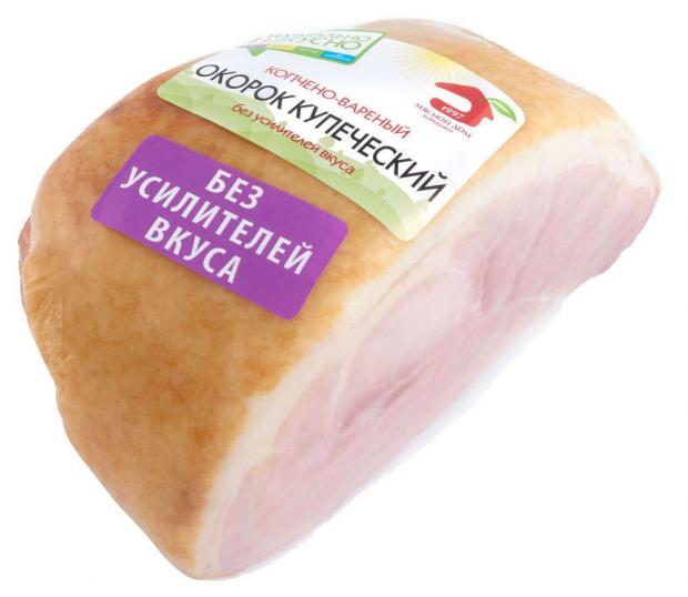 Окорок копчено-вареный Мясной Дом Бородина Купеческий 12-17 кг 1 упаковка 15 кг 1050₽