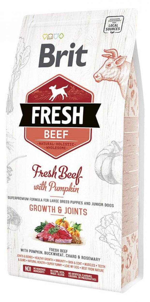 

Сухой корм для щенков крупных пород Brit Fresh говядина с тыквой, 2,5 кг