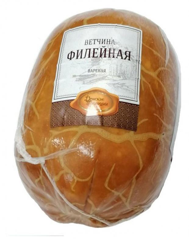 

Ветчина «Донские Традиции» Филейная (0,8-1,2 кг), 1 упаковка ~ 1 кг