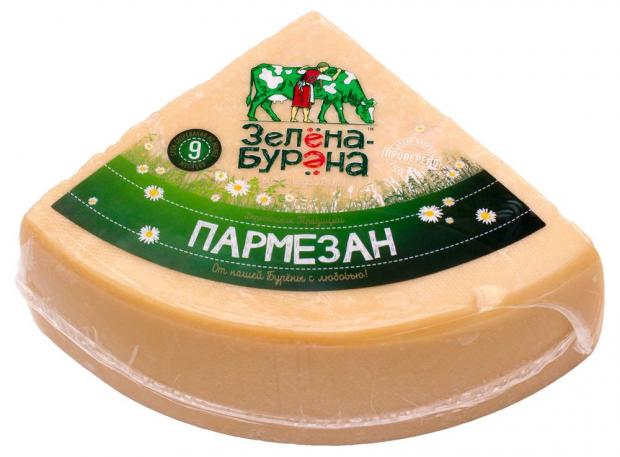 

Сыр твердый «Зелёна-Бурёна» Пармезан 40% , вес