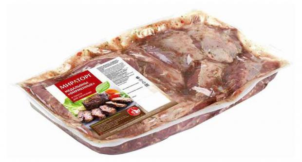 Медальоны свиные Мираторг Фирменные 09-14 кг 1 упаковка 12 кг 368₽