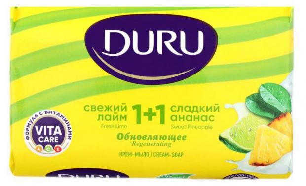 Мыло туалетное Duru Лайм и ананас 11 80 г 38₽
