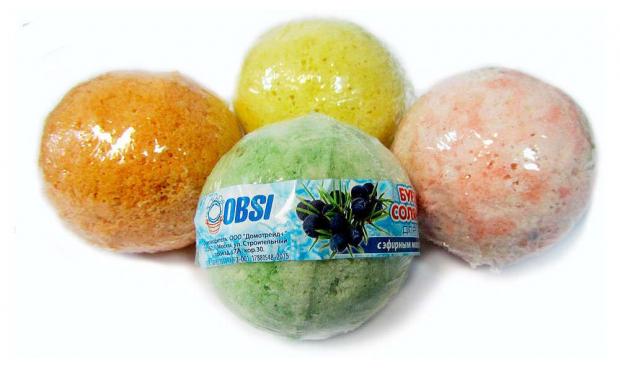 

Бурлящий соляной шар с эфирным маслом сосны OBSI, 120 г