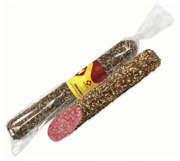 Колбаса сырокопченая Останкино Пресижн в декоративных специях 04-07 кг 1 упаковка 05 кг 967₽