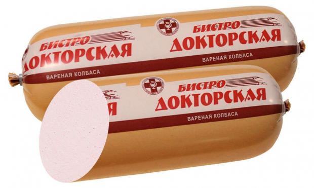 Колбаса вареная Русский фермер Докторская Бистро 1-16 кг 1 упаковка 14 кг 143₽