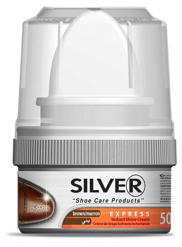 

Крем-блеск для обуви Silver Express коричневый, 50 мл