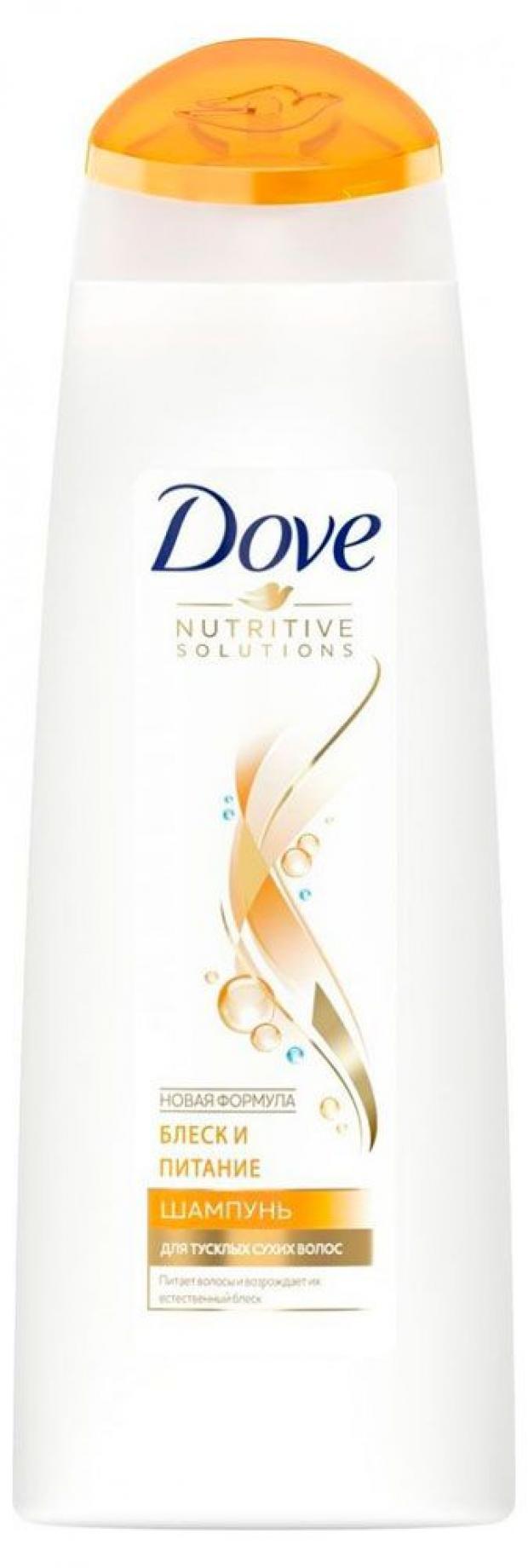 

Шампунь для волос Dove Блеск и питание, 250 мл