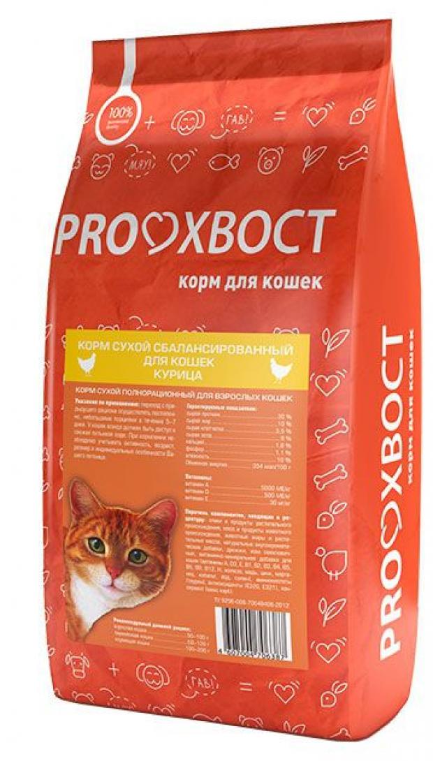 

Сухой корм для кошек ProХвост с курицей, 10 кг