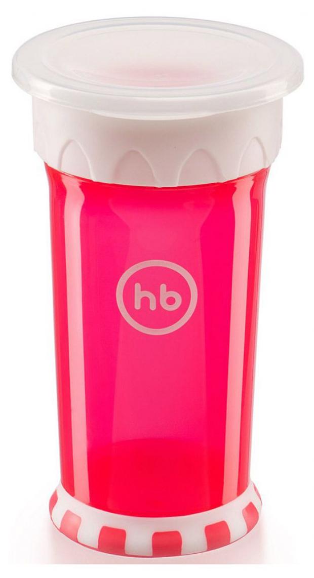 

Кружка-поильник Happy Baby Drinking cup розовая с 9 мес, 350 мл