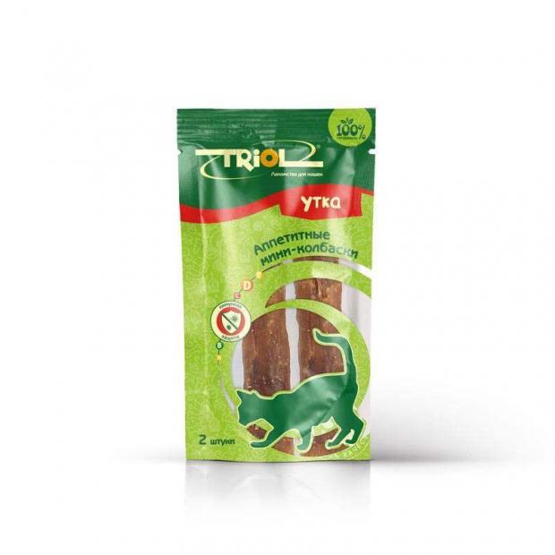 

Лакомство для кошек Triol колбаски из утки, 7 г