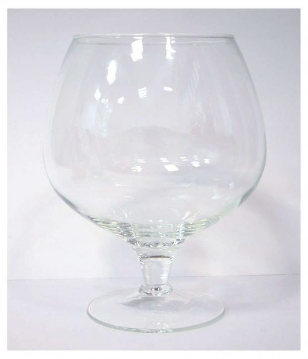 Ваза-бокал ЭВИС Роджер стеклянная прозрачная 185x25 см 35 л 308₽