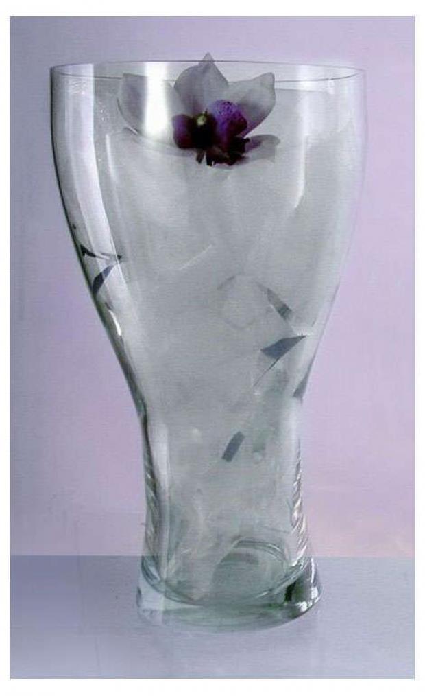 Ваза ЭВИС Кубок стеклянная прозрачная 195x35 см 366₽