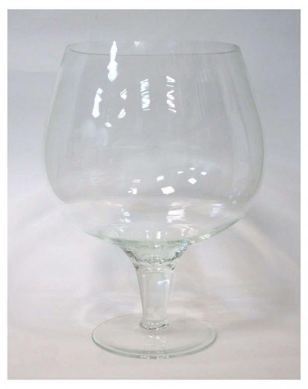 Ваза-бокал ЭВИС Натали стеклянная прозрачная 23x32 см 7 л 437₽