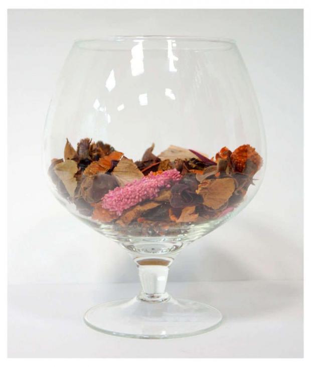 Ваза-бокал ЭВИС Роджер стеклянная прозрачная 16x20 см 18 л 240₽