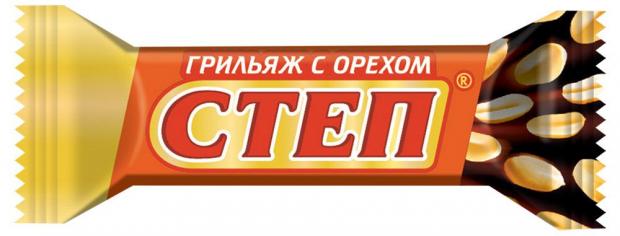 

Конфеты «Степ» грильяж с орехом в глазури, вес