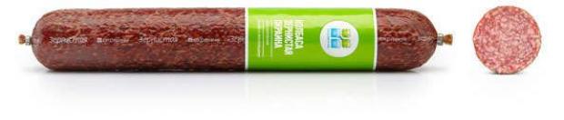 Колбаса сырокопченая Окраина Зернистая полусухая 03-06 кг 1 упаковка 04 кг 1319₽