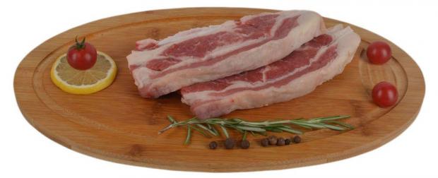 Грудинка говяжья АШАН на кости охлаждённая (0,3-0,6 кг), 1 упаковка ~ 0,4 кг