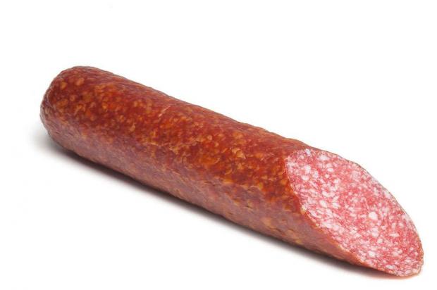 Колбаса сырокопченая Раменский Деликатес Сервелат Прованс из утки 03-06 кг 1 упаковка 04 кг 1096₽