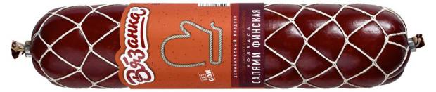 Колбаса варено-копченая Вязанка Салями финская мясной продукт 06-09 кг 1 упаковка 07 кг 573₽