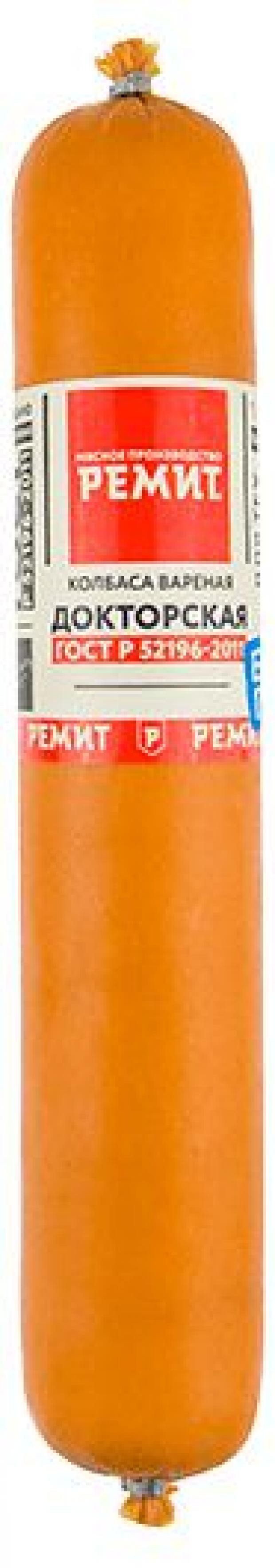 Колбаса вареная Ремит Докторская 08-13 кг 1 упаковка 11 кг 597₽