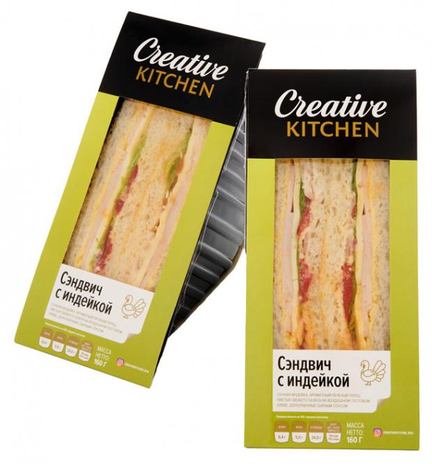 Сэндвич с индейкой Creative Kitchen 160 г 154₽