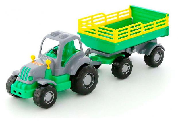 Трактор с прицепом Полесье Крепыш 45х13х14 см 506₽