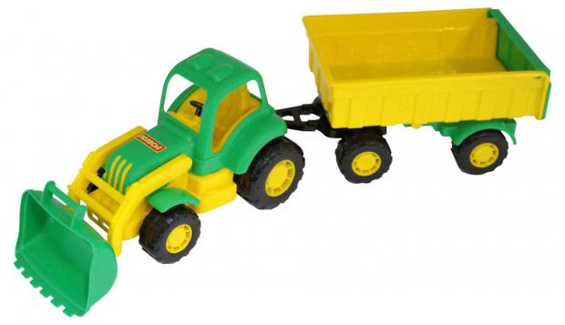 Трактор Крепыш Полесье с прицепом и ковшом 554₽