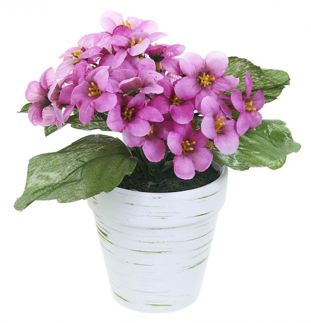 

Цветок декоративный Gloria Garden Фиалка 13x11,5x15 см
