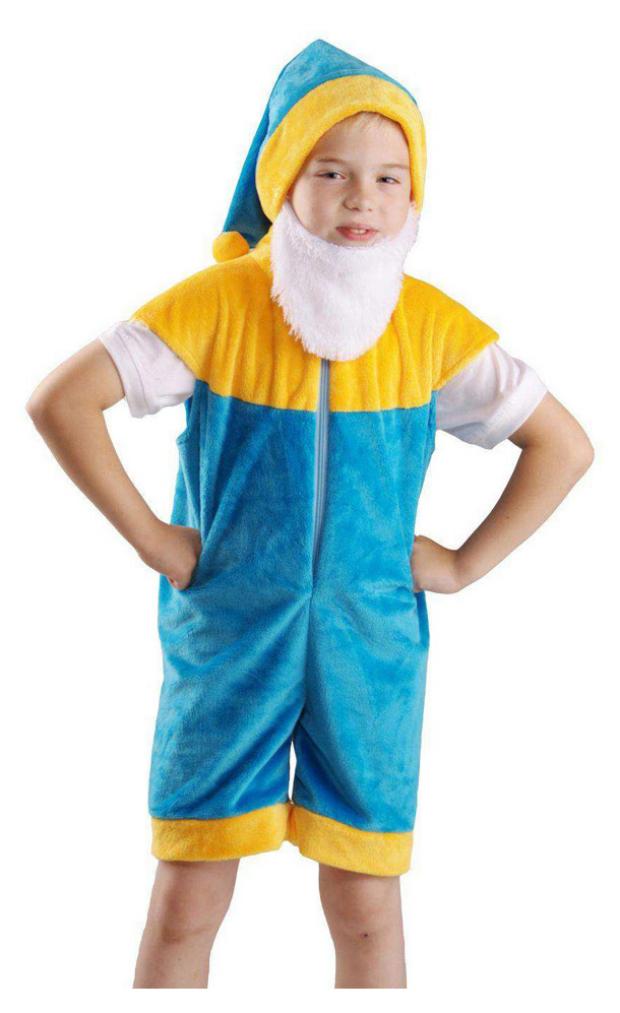 Костюм карнавальный Карнавалия Гном с бородой 4-7 лет 600₽