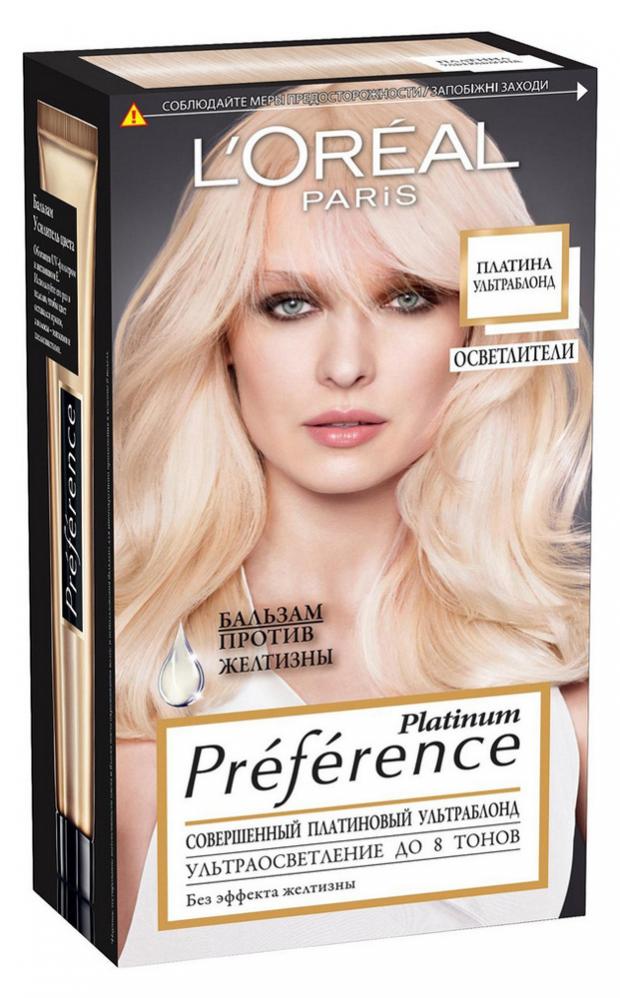 

Краска для волос L'Oreal Paris Preference платина ультраблонд, 174 мл