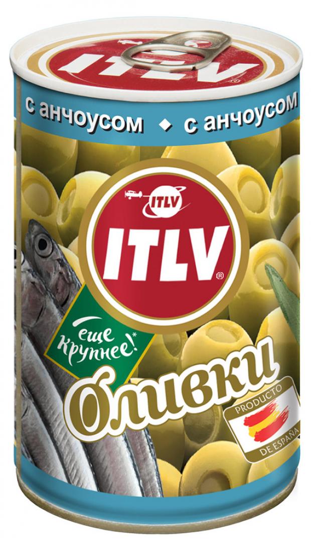 Оливки зеленые ITLV с анчоусом, 314 мл